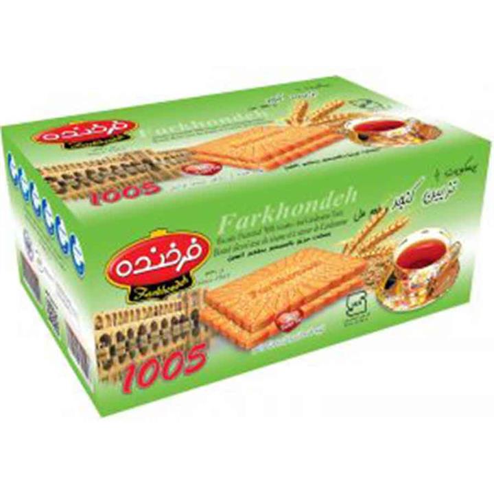 بیسکویت پذیرایی با تزئین کنجد فرخنده – 900 گرم